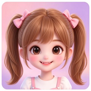 talai人设软软：甜美软萌的双马尾少女头像